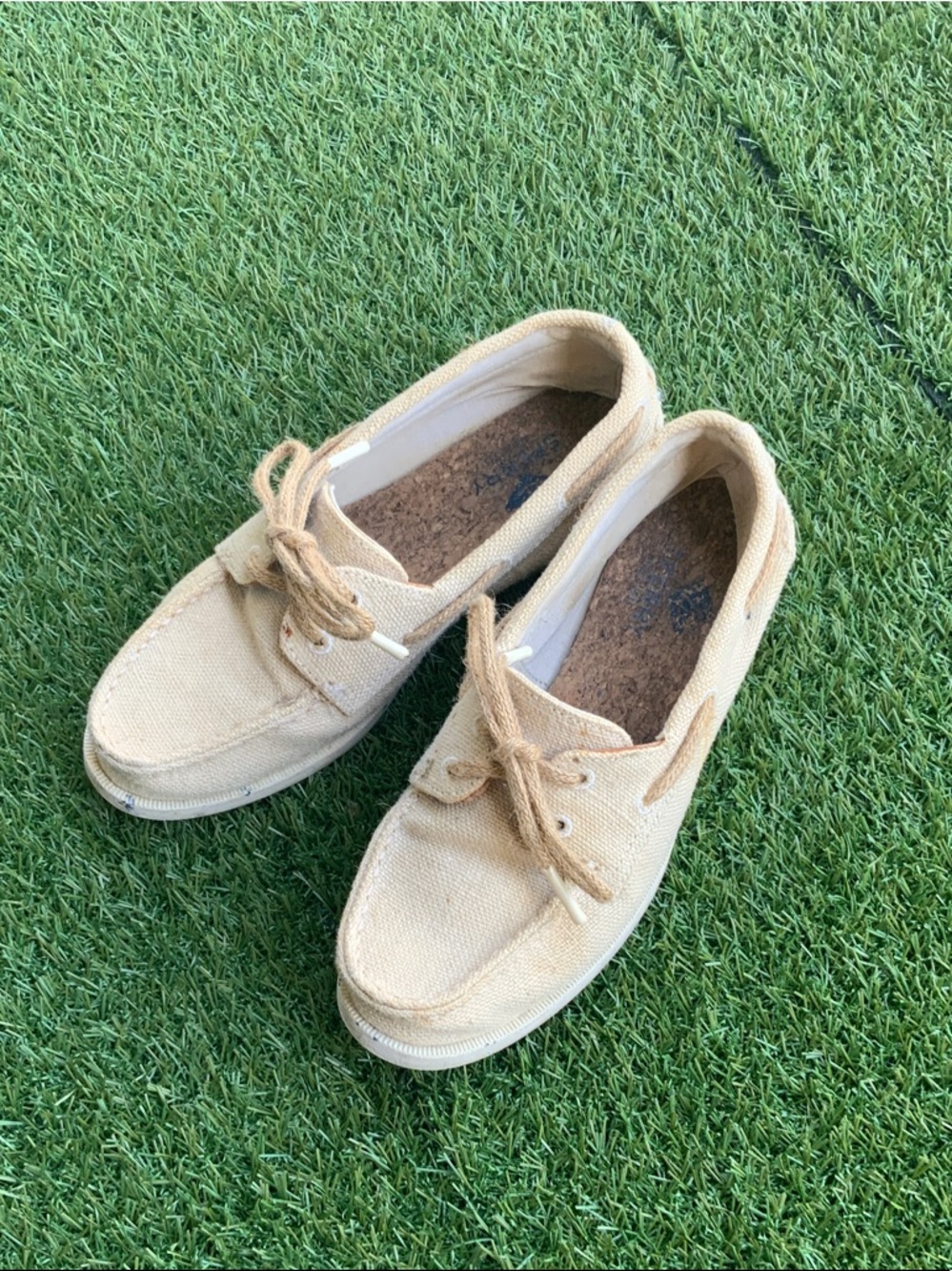 Sperry top sider Casual Boat Shoes in Beige 100% hemp